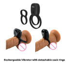Silicone Vibrating Cock Ring , Waterproof Rechargeable Penis Ring Vibrator