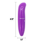 Purple CE 12cm Silicone Sex Toy Battery Operated G Spot Vibrator