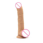 Medical Grade 9 Inch Liquid Silicone Dildo Sex Toy For Pussy Massage