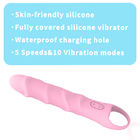 Handheld Full Silicone Sex Toy IPX7 Penis G Spot Dildo Vibrator With 5 Speed