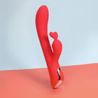 Red Women G Spot Vibrator With Bunny Ears / OEM ODM High End Adult Toys