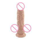 8 Inch Studded Soft Liquid Silicone Dildo Flexible Female G Spot Masturbation Toys