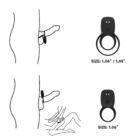 Rechargeable Vibrating Cock Ring Double Penis Ring Sex Toy For Couples Female Clit Stimulation