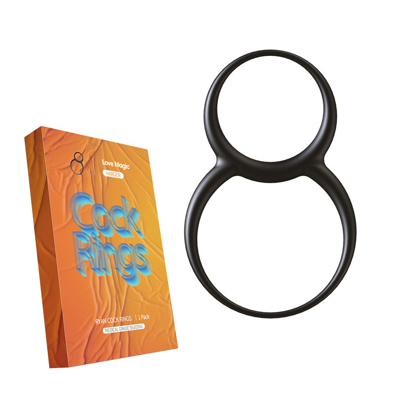 Double Flexible Super Soft Penis Silicone Cock Ring For Testis