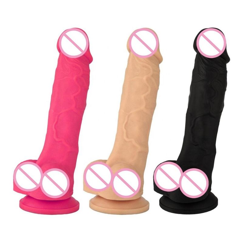 Womens 6.9in Dildo Strong Suction Cup Make Your Hands Free