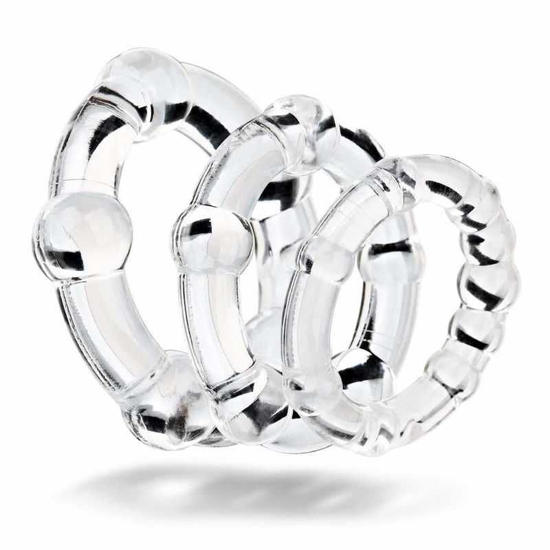 ROHS Cock Silicone Love Rings 3 Sets Penis Ring
