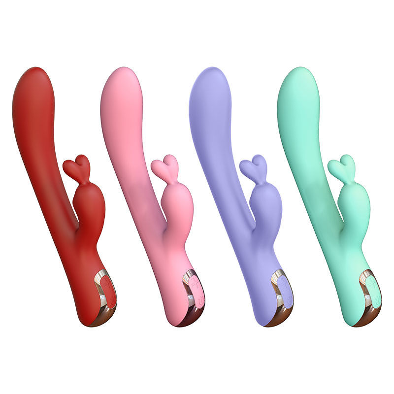 Red Women G Spot Vibrator With Bunny Ears / OEM ODM High End Adult Toys